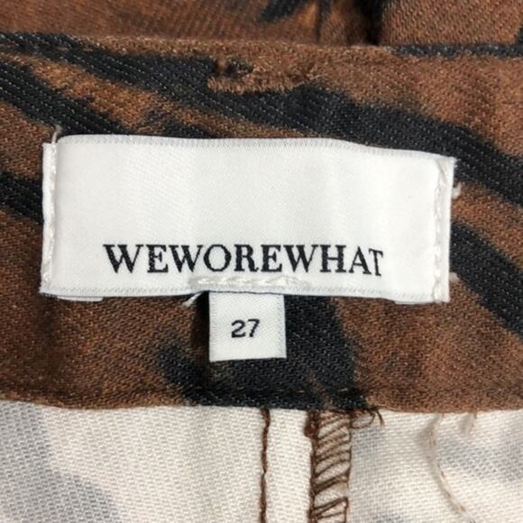 WeWoreWhat Tiger Stripe Piped Stiletto Slit The Icon Jeans 27 - Picture 8 of 11